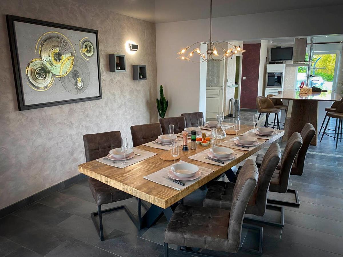 Villa 200m2 avec PISCINE chauffée&SPA&sauna&kota-grill Laval-sur-Vologne Esterno foto