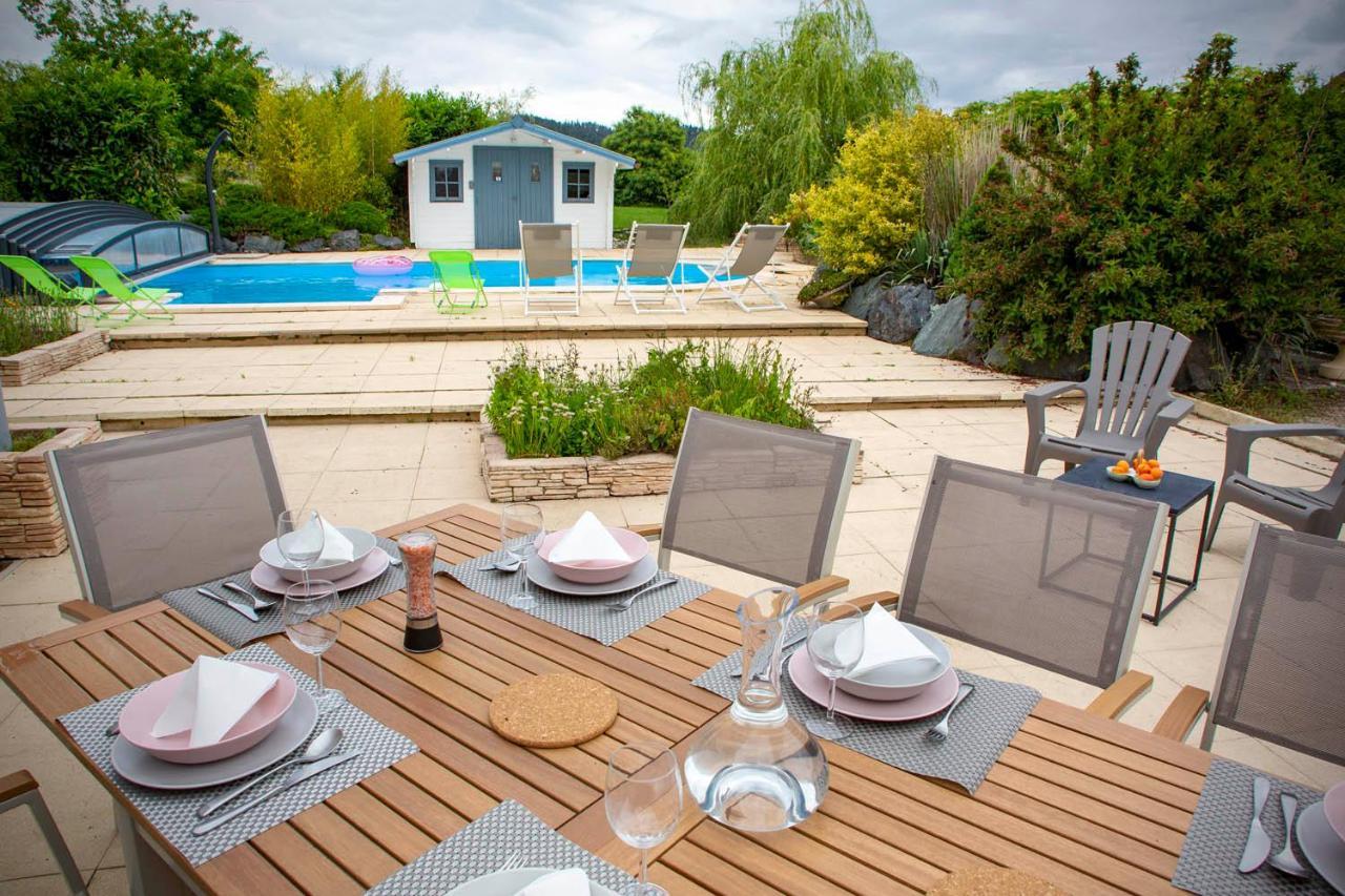 Villa 200m2 avec PISCINE chauffée&SPA&sauna&kota-grill Laval-sur-Vologne Esterno foto