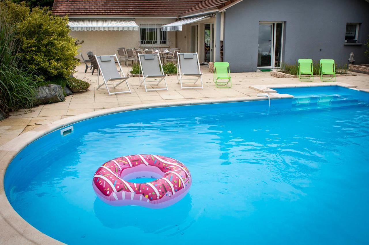 Villa 200m2 avec PISCINE chauffée&SPA&sauna&kota-grill Laval-sur-Vologne Esterno foto