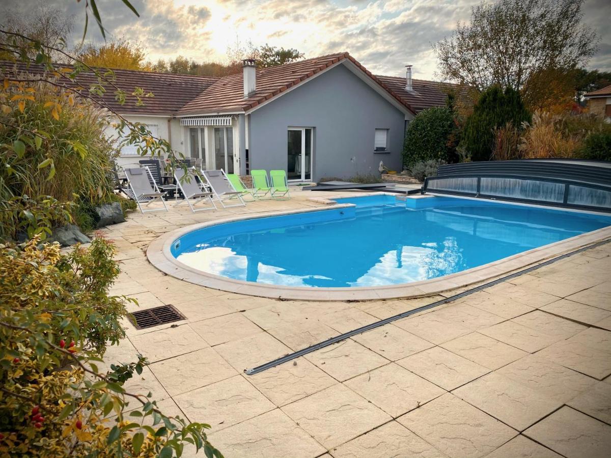 Villa 200m2 avec PISCINE chauffée&SPA&sauna&kota-grill Laval-sur-Vologne Esterno foto